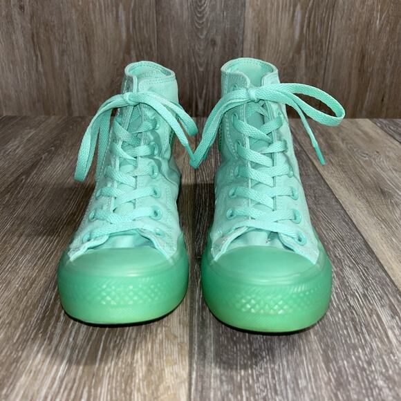 Converse All Star Chuck Taylor Hi Top US Size M5/W7 Peppermint Green Shoes - Picture 3 of 11